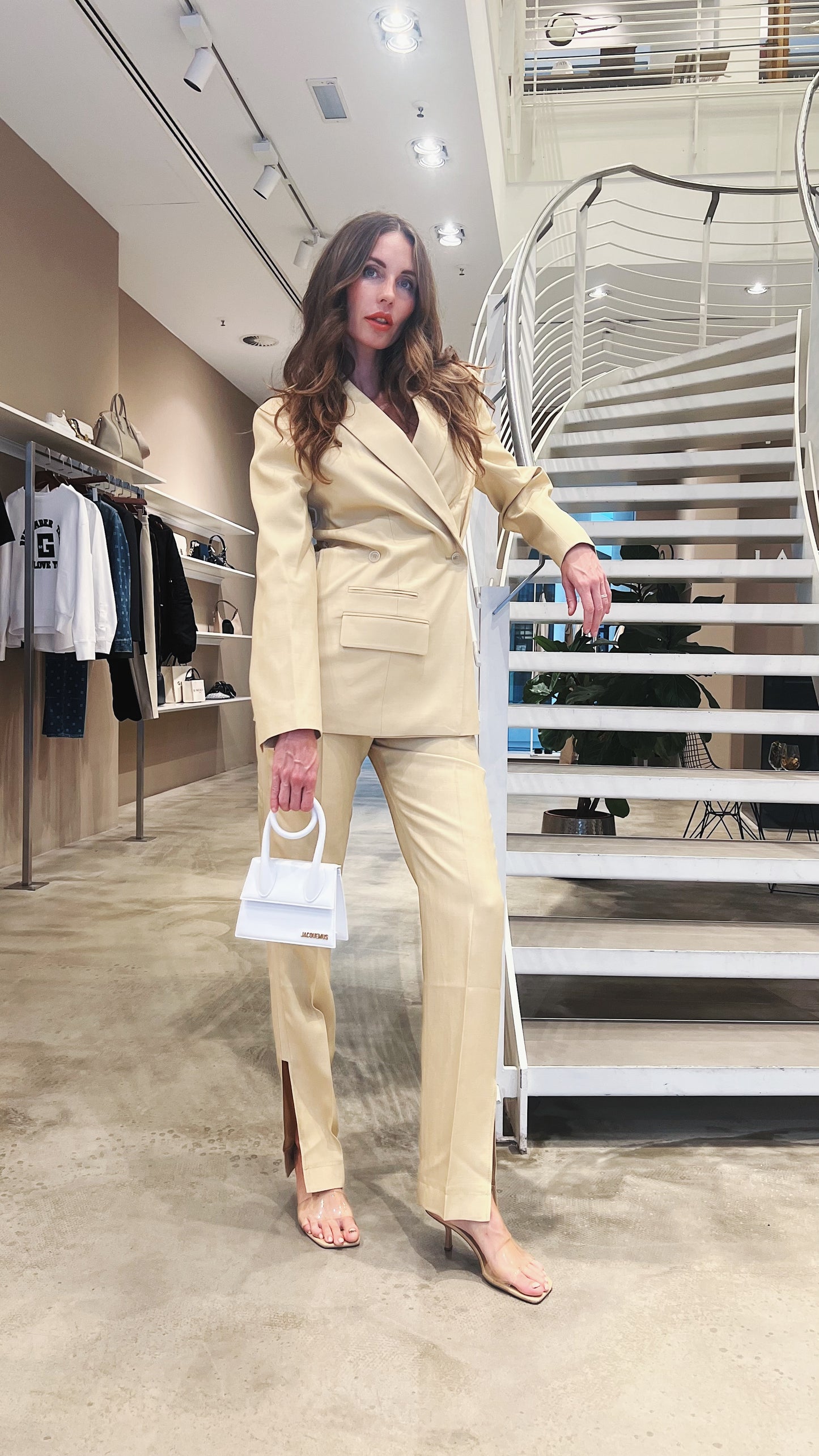 Jacquemus Tasche Le Chiquito Noeud Weiss