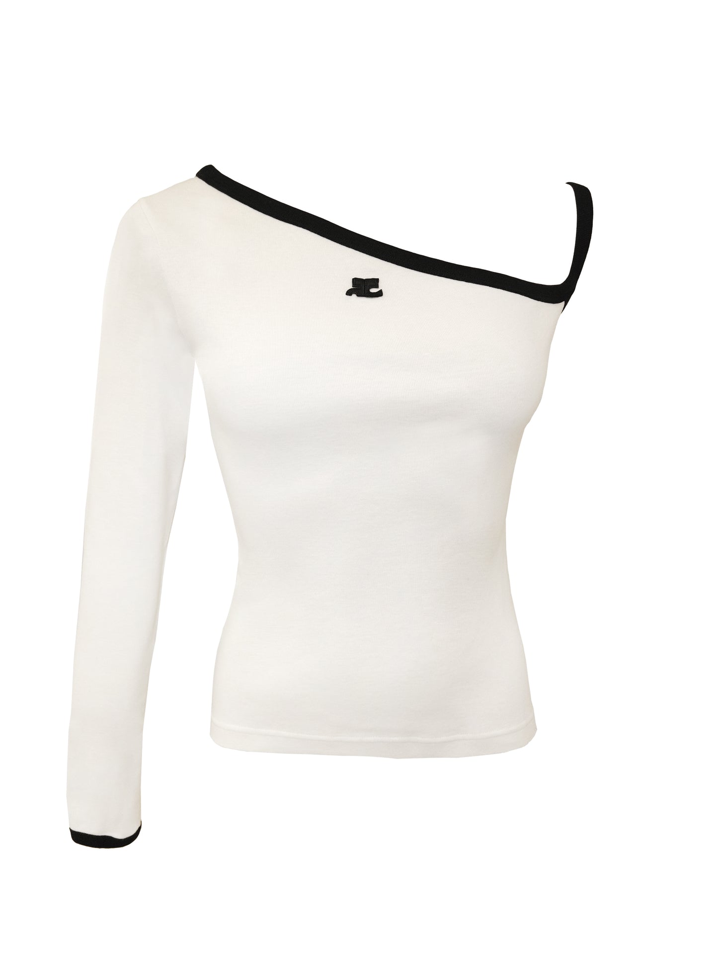 Courrèges T-shirt Weiss/Schwarz