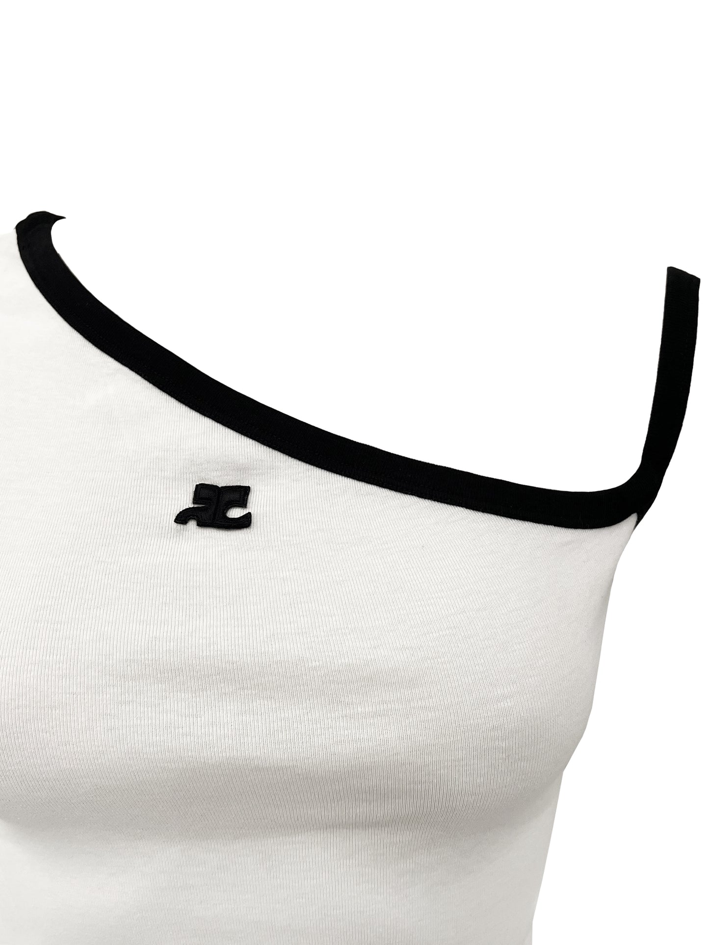 Courrèges T-shirt Weiss/Schwarz