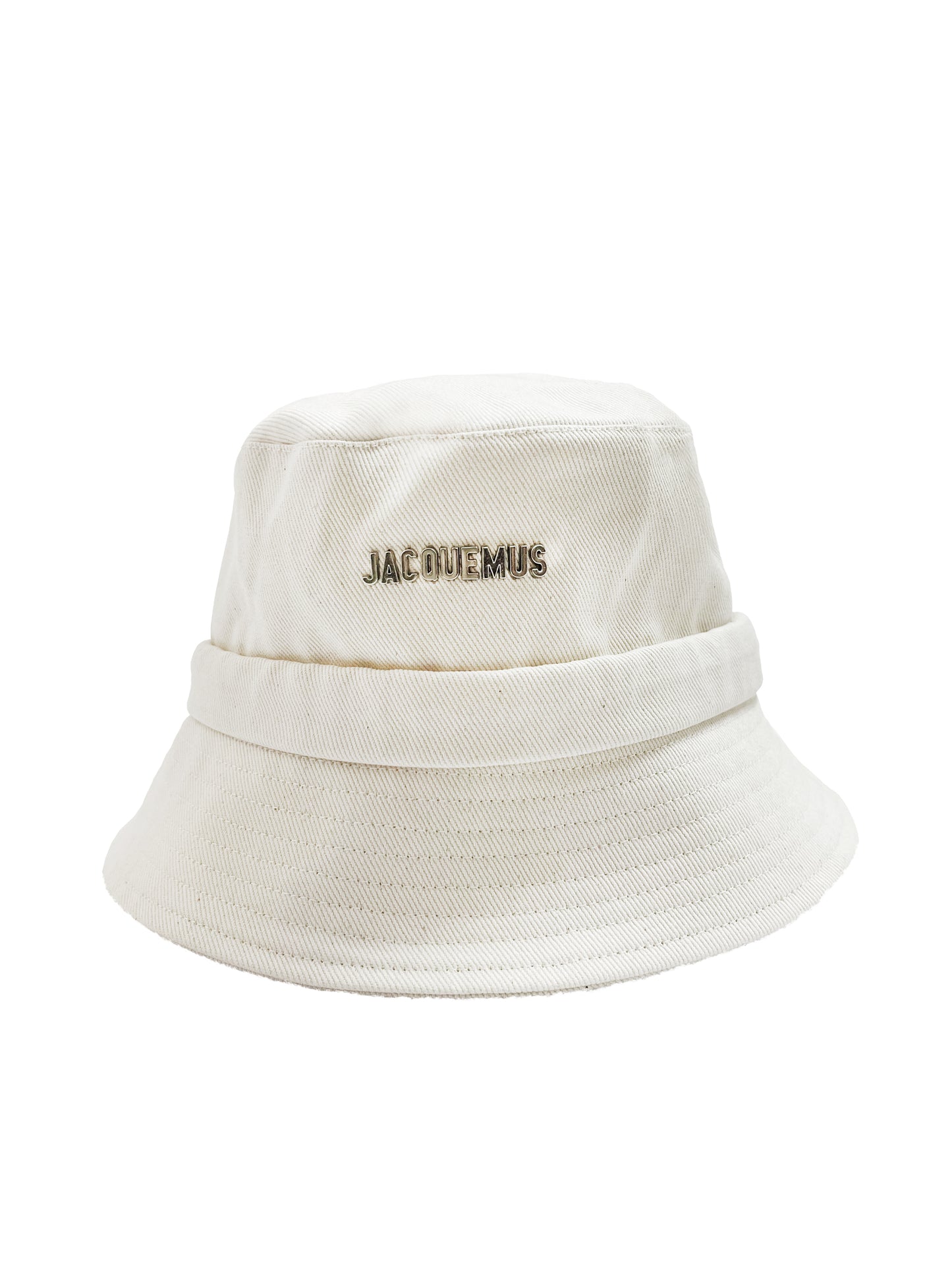 Jacquemus Fischerhut Naturweiß