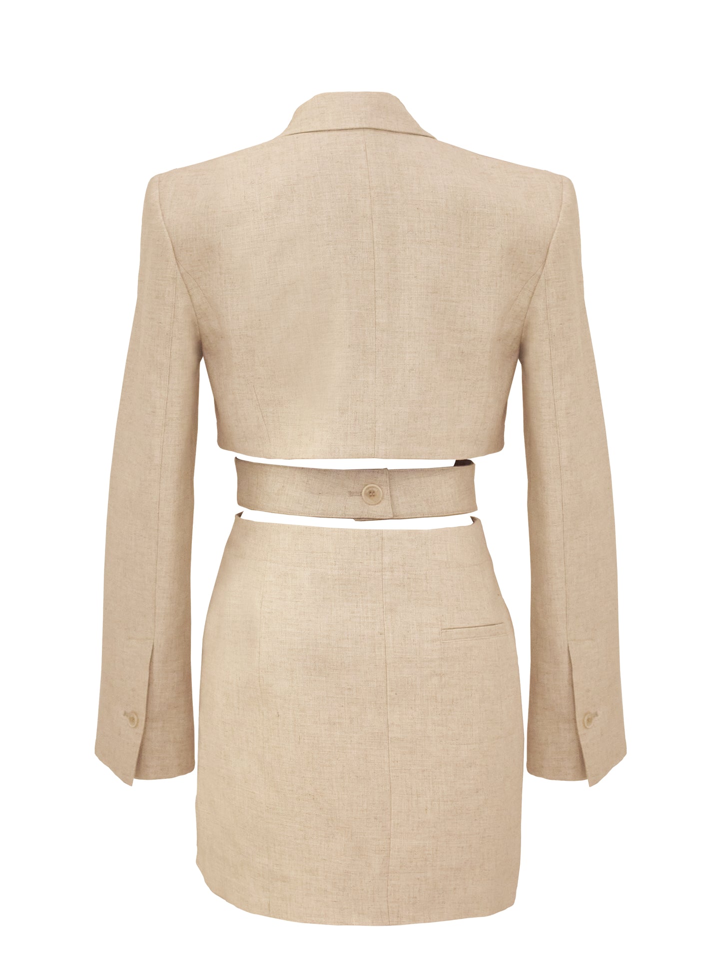 Jacquemus Kleid Hellbeige