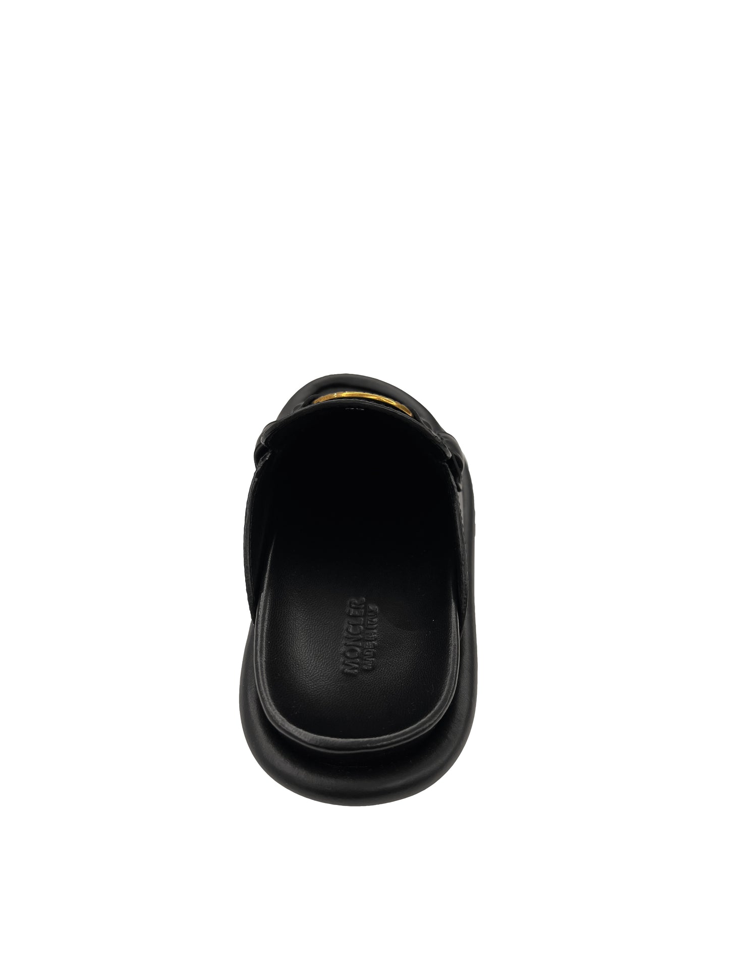 Moncler Bell Pantoletten Schwarz/Gold