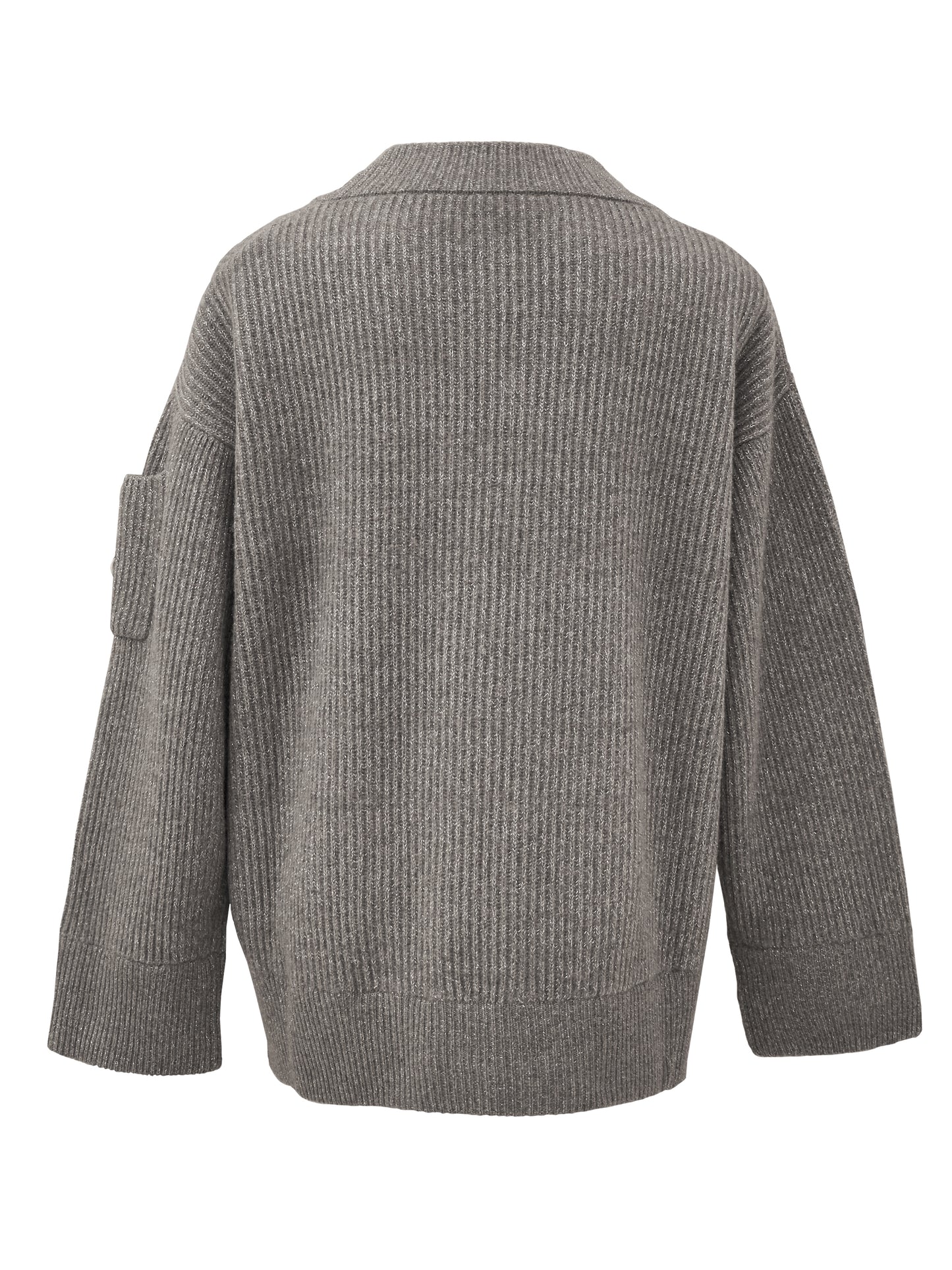 Moncler Pullover Grau mit Glitzer