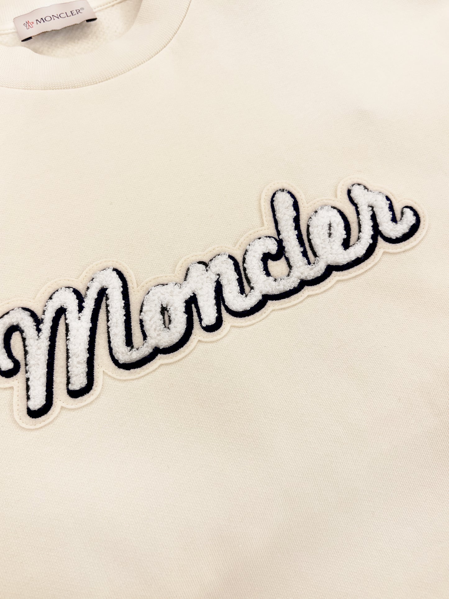 Moncler Sweatshirt Naturweiß