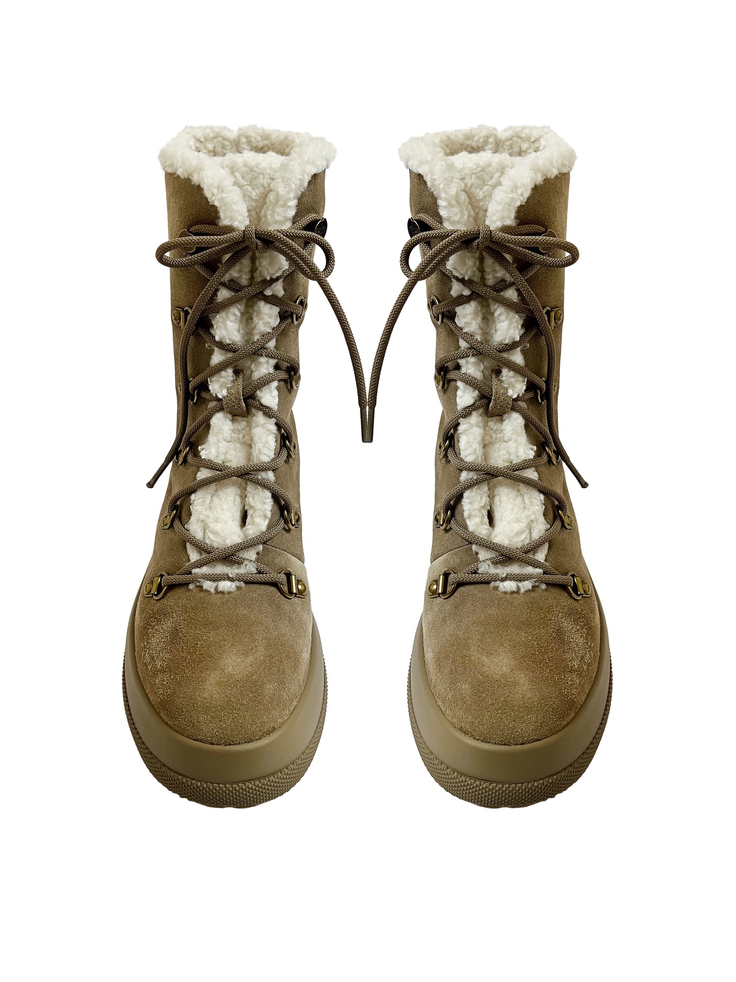 Moncler Trekking Stiefelette Beige Resile