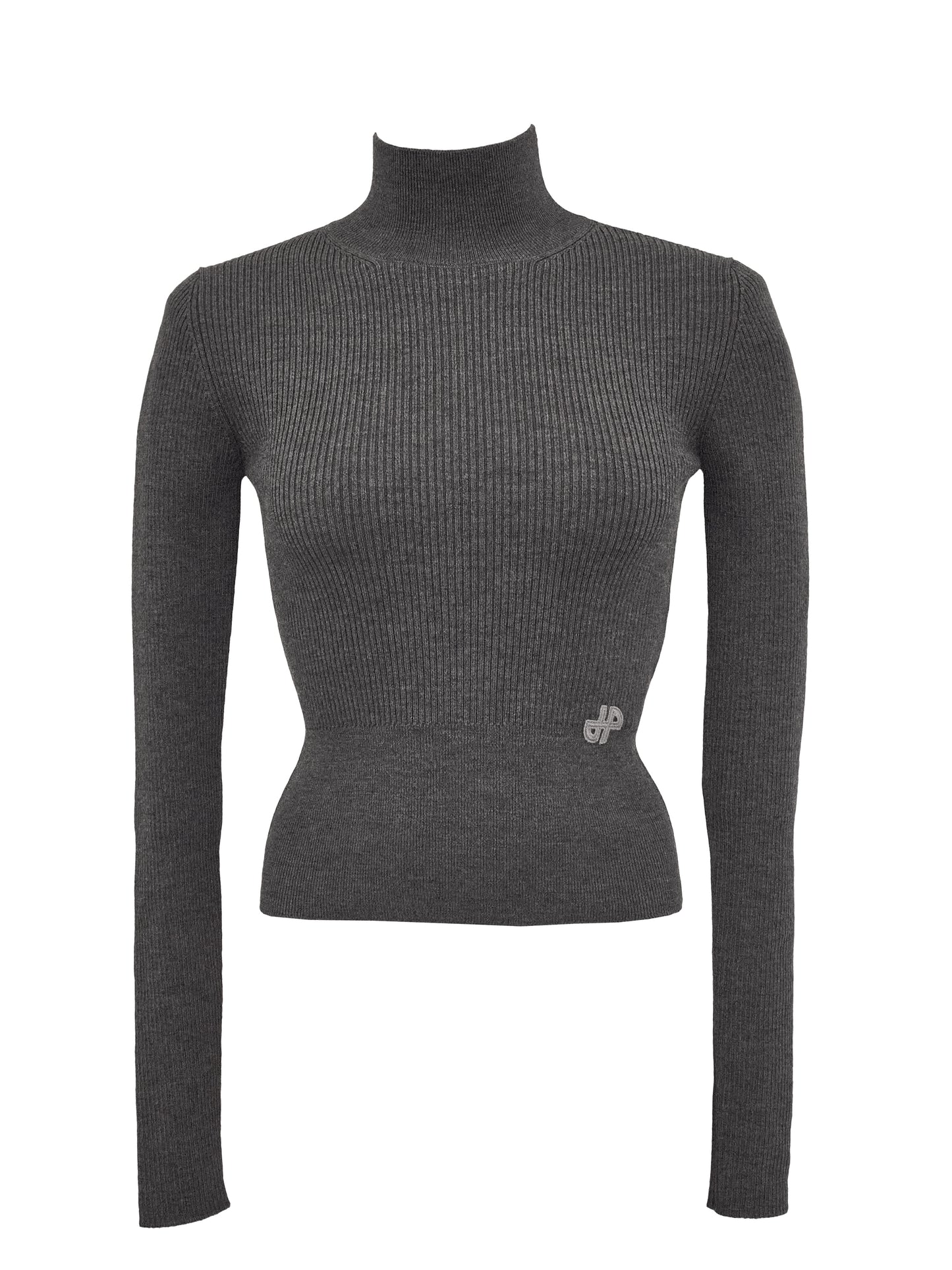 Patou Pullover Grafitgrau Logo Grau