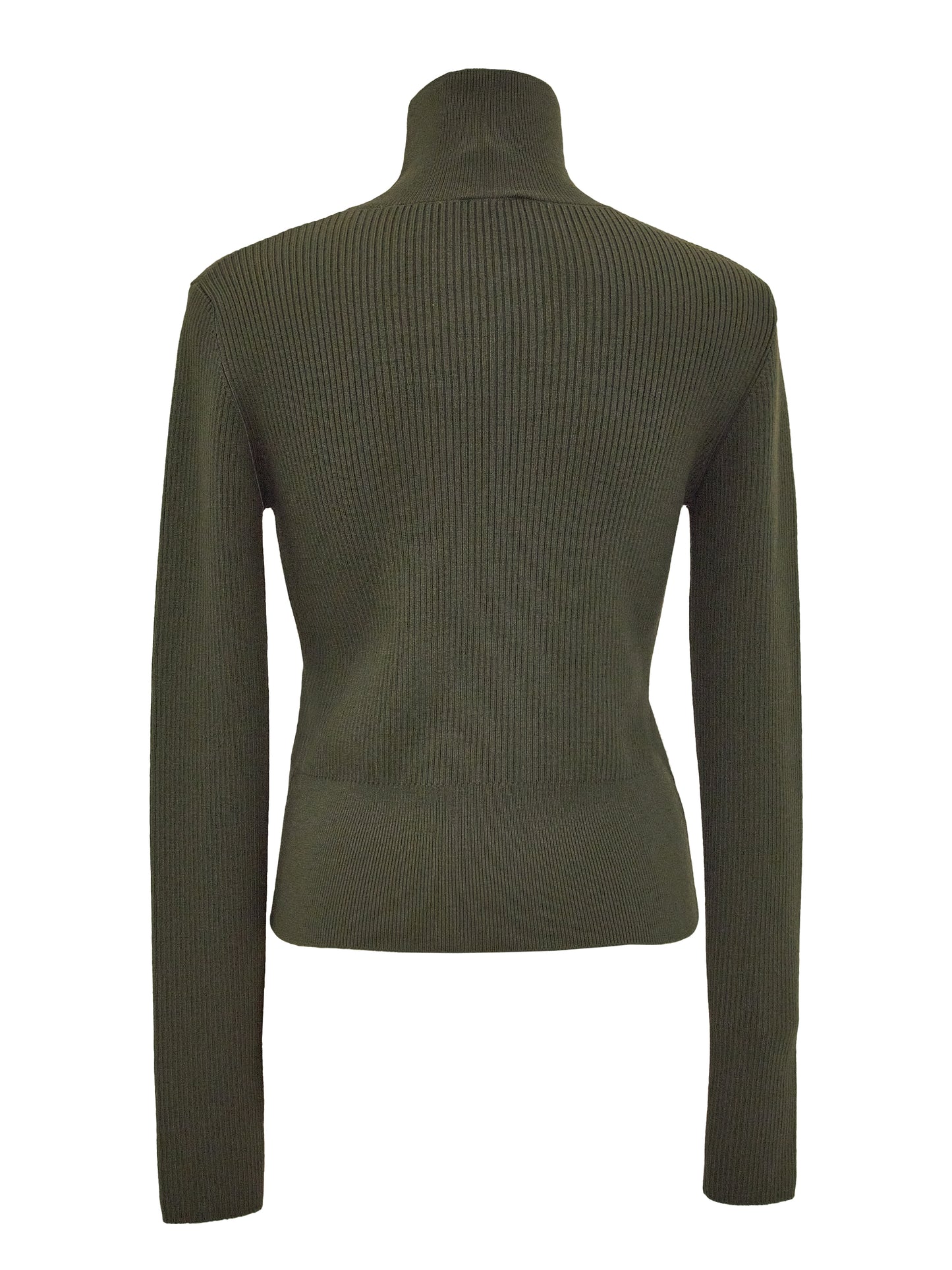 Patou Pullover Olivgrün Logo Schwarz