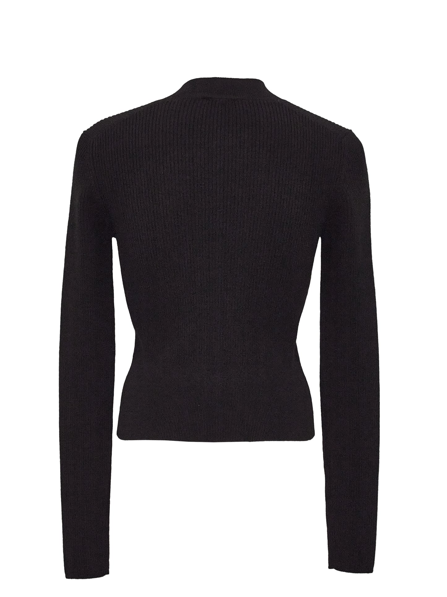 Patou Pullover Schwarz Logo Beige