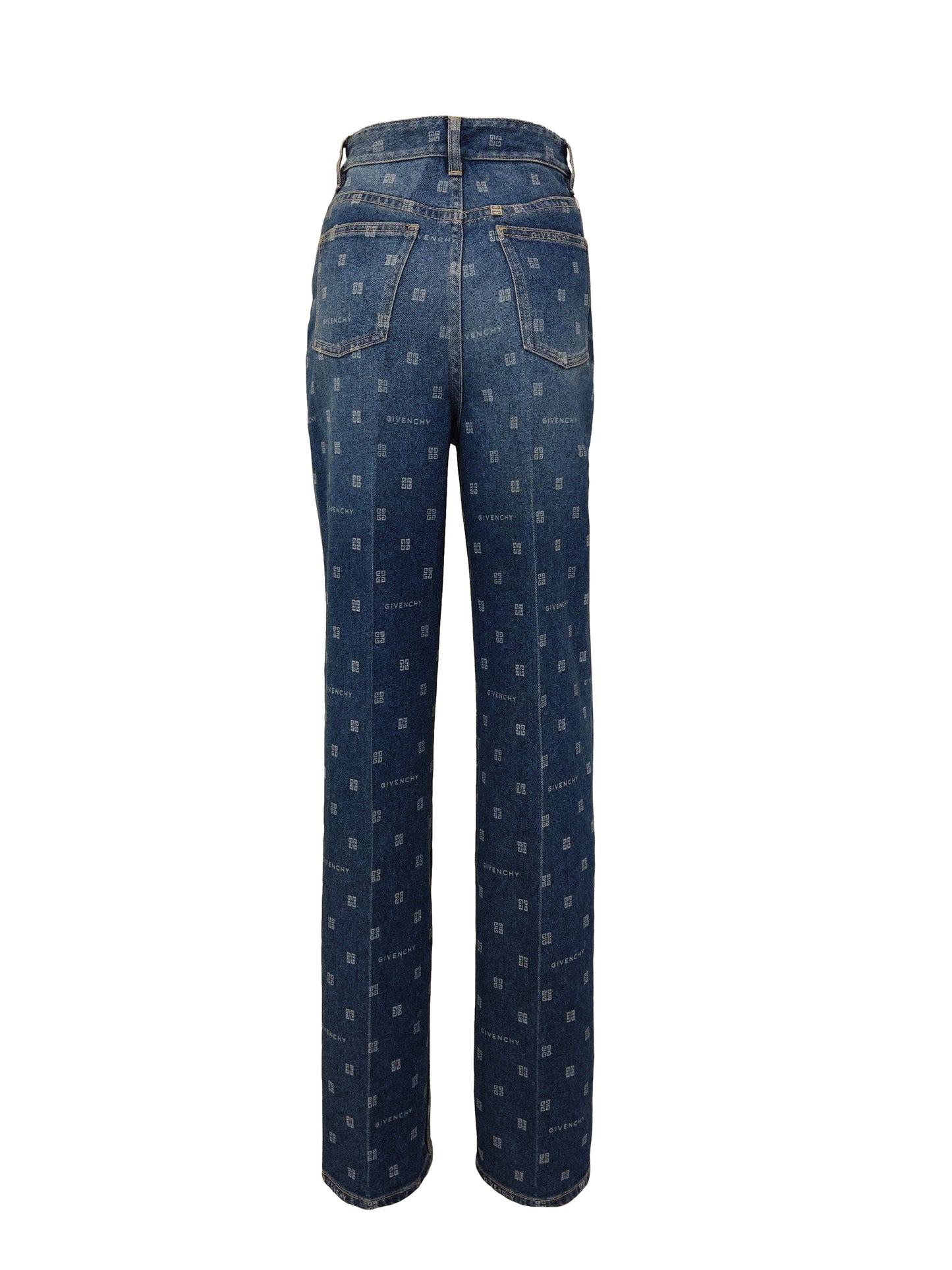 Blaue Jeans mit Givenchy-Logo in Weiß