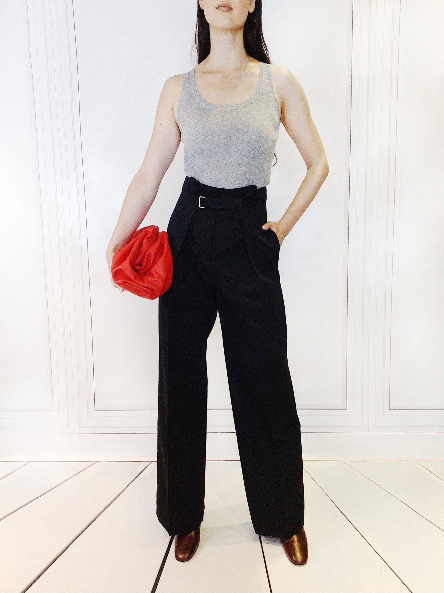 MaxMara Top Pavla mid grey