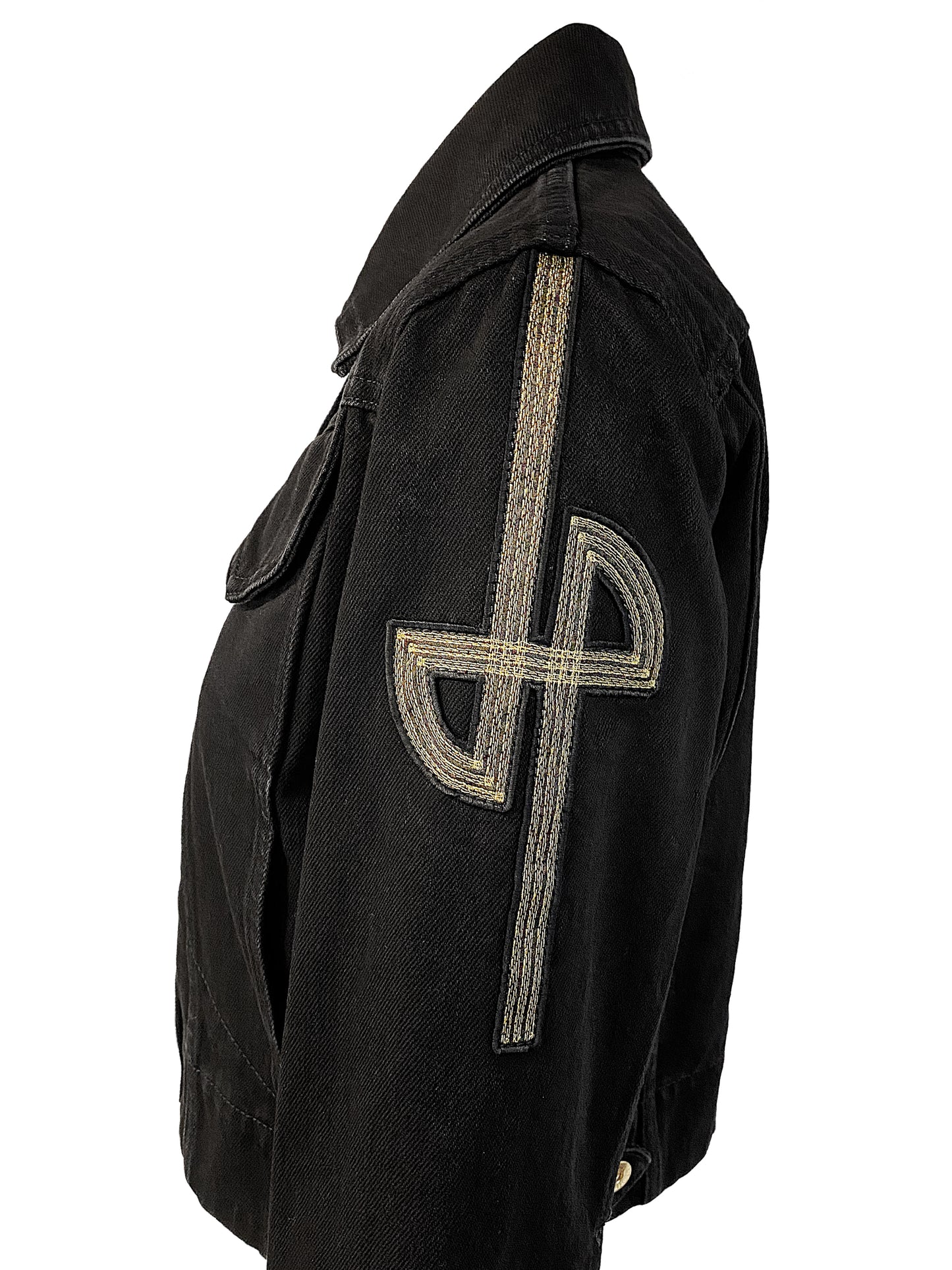 Patou Jeansjacke Schwarz