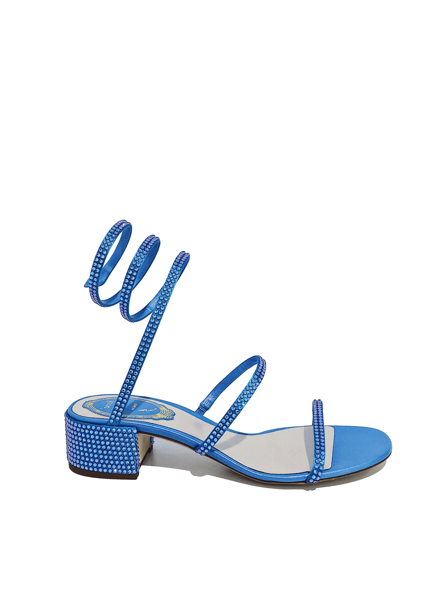 René Caovilla Fache Sandalen Cleo Blau