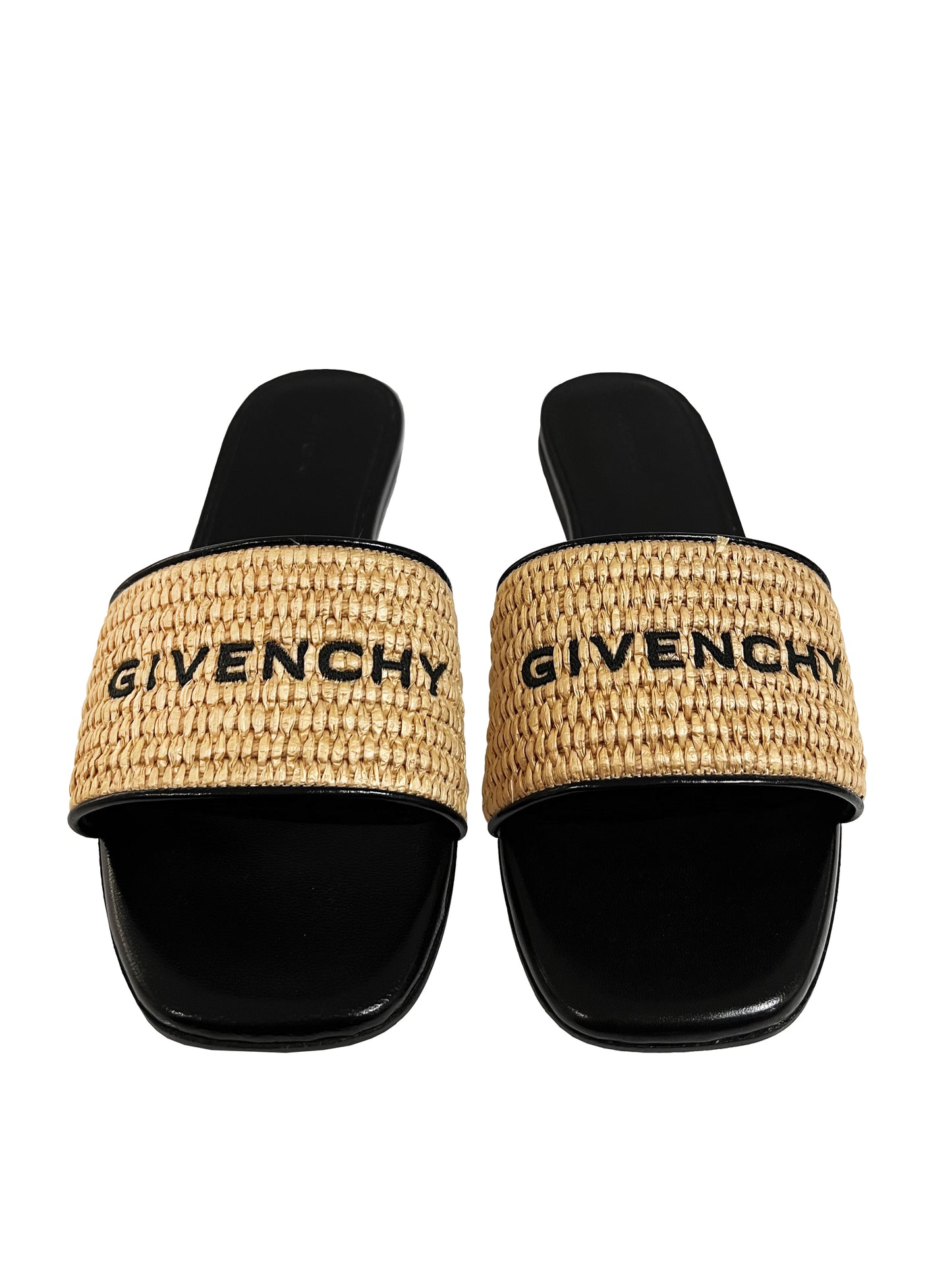 Givenchy 4G Flache Sandalen Schwarz/Beige
