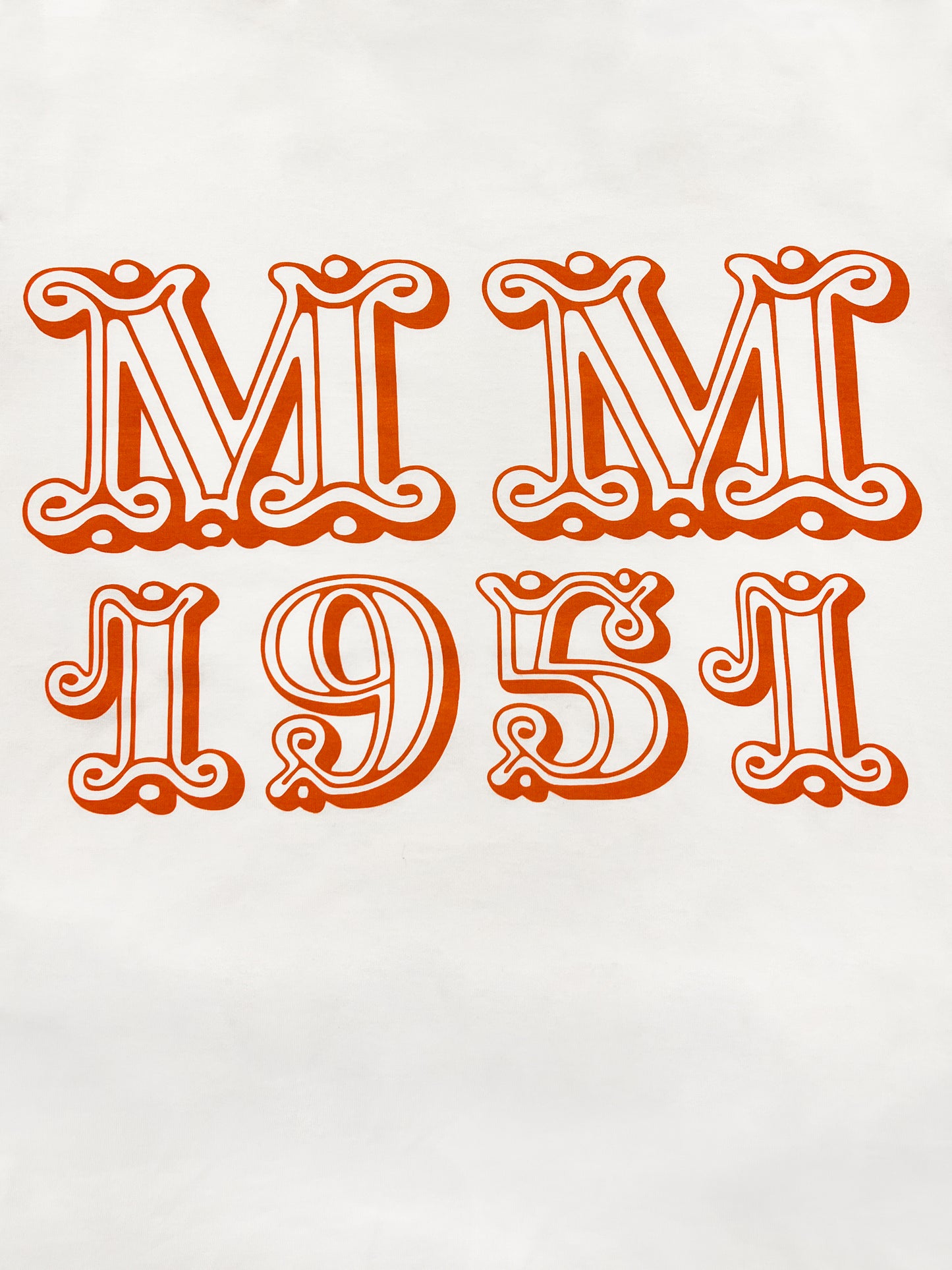 Max Mara T-Shirt Mincio Weiss/Orange