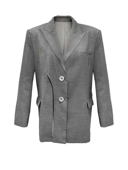 Yvonne Chòi Jacke Grau