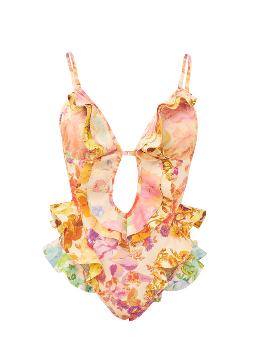 Zimmermann Badeanzug Mehrfarbig, Floral