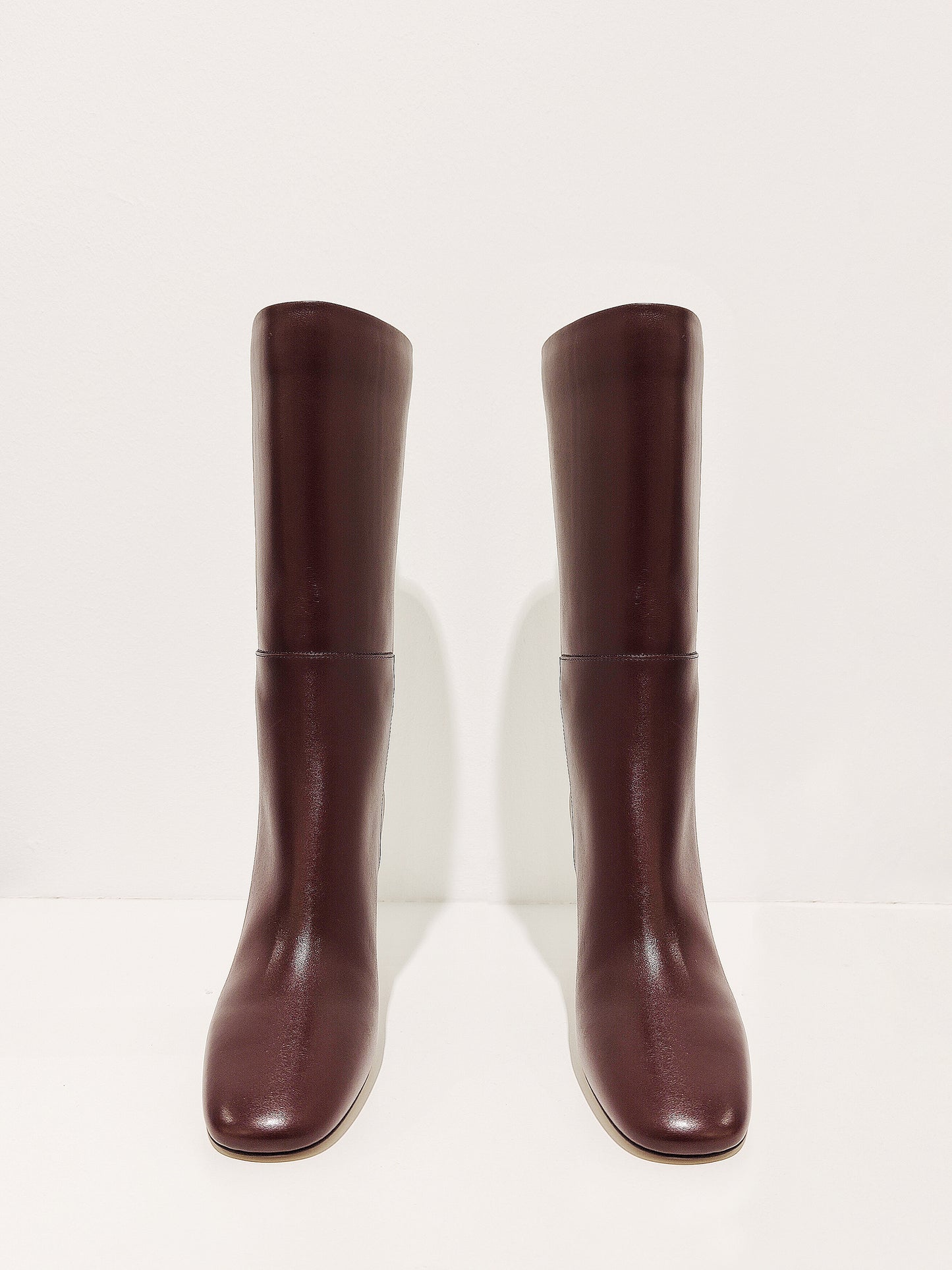 Jil Sander Stiefel weinrot