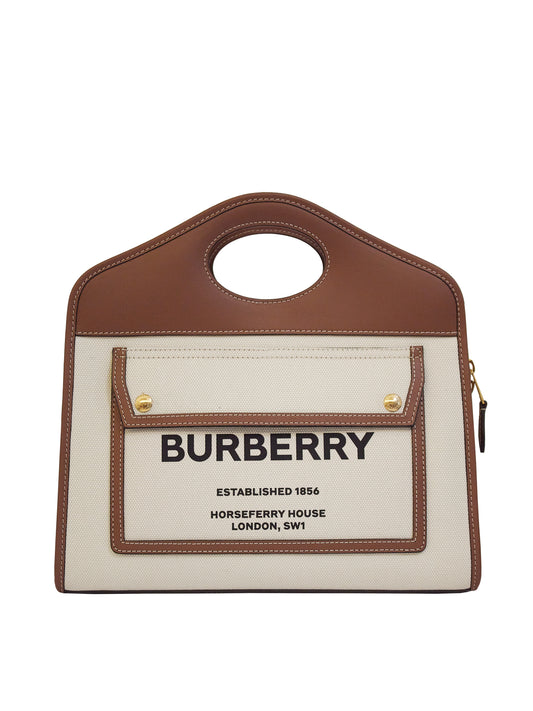 Burberry Tasche Small Pocket Naturfarbe-Hellbraun - La Boutique Dresden